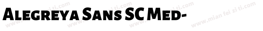 Alegreya Sans SC Med字体转换